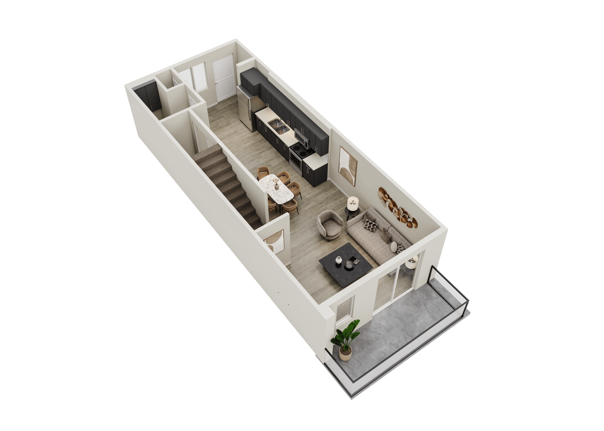 Abbey Unit Type 2 - Main Floor_warm Color Option - revised