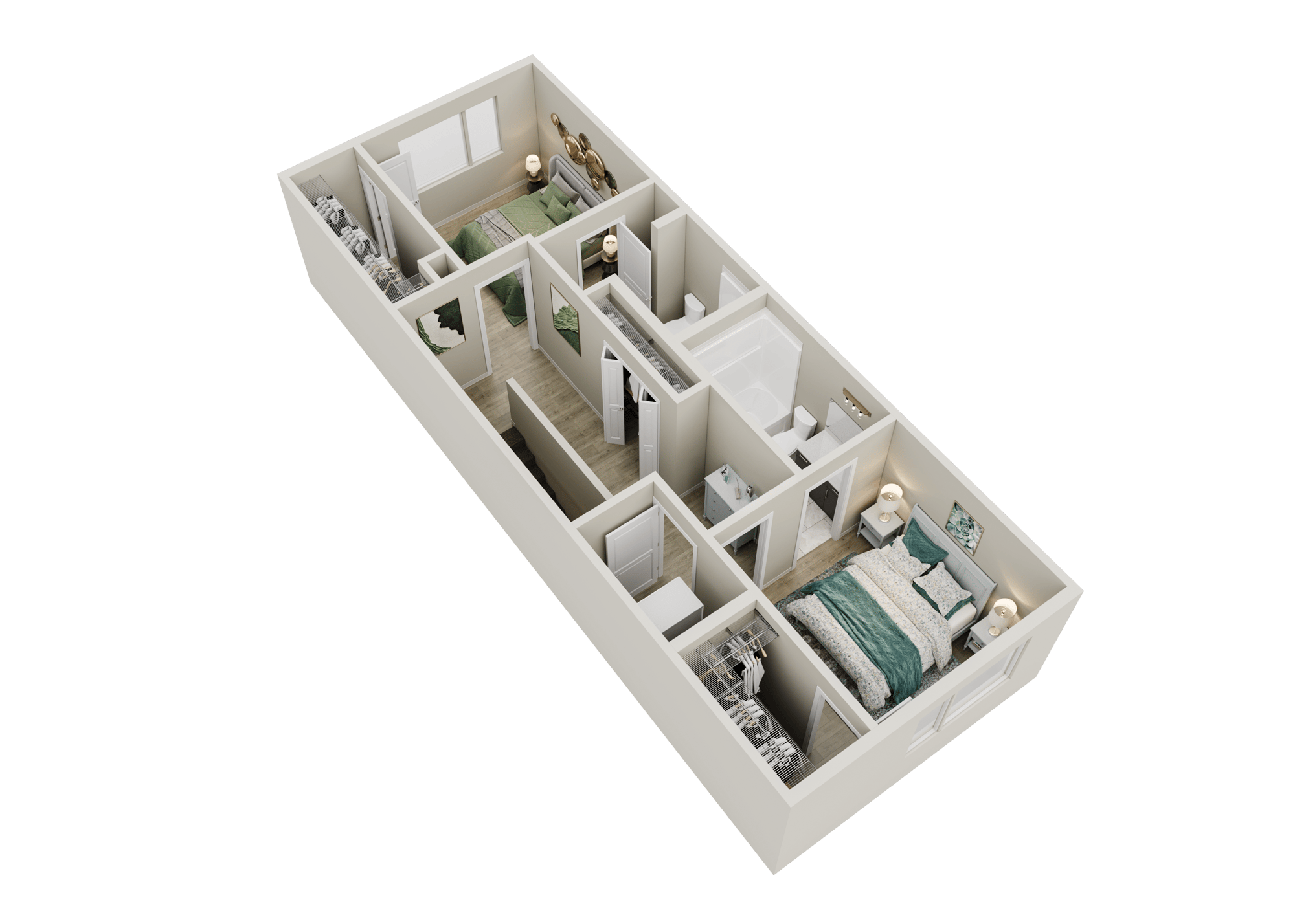Abbey Unit Type 2 - Upper Floor_Warm Color Option - revised