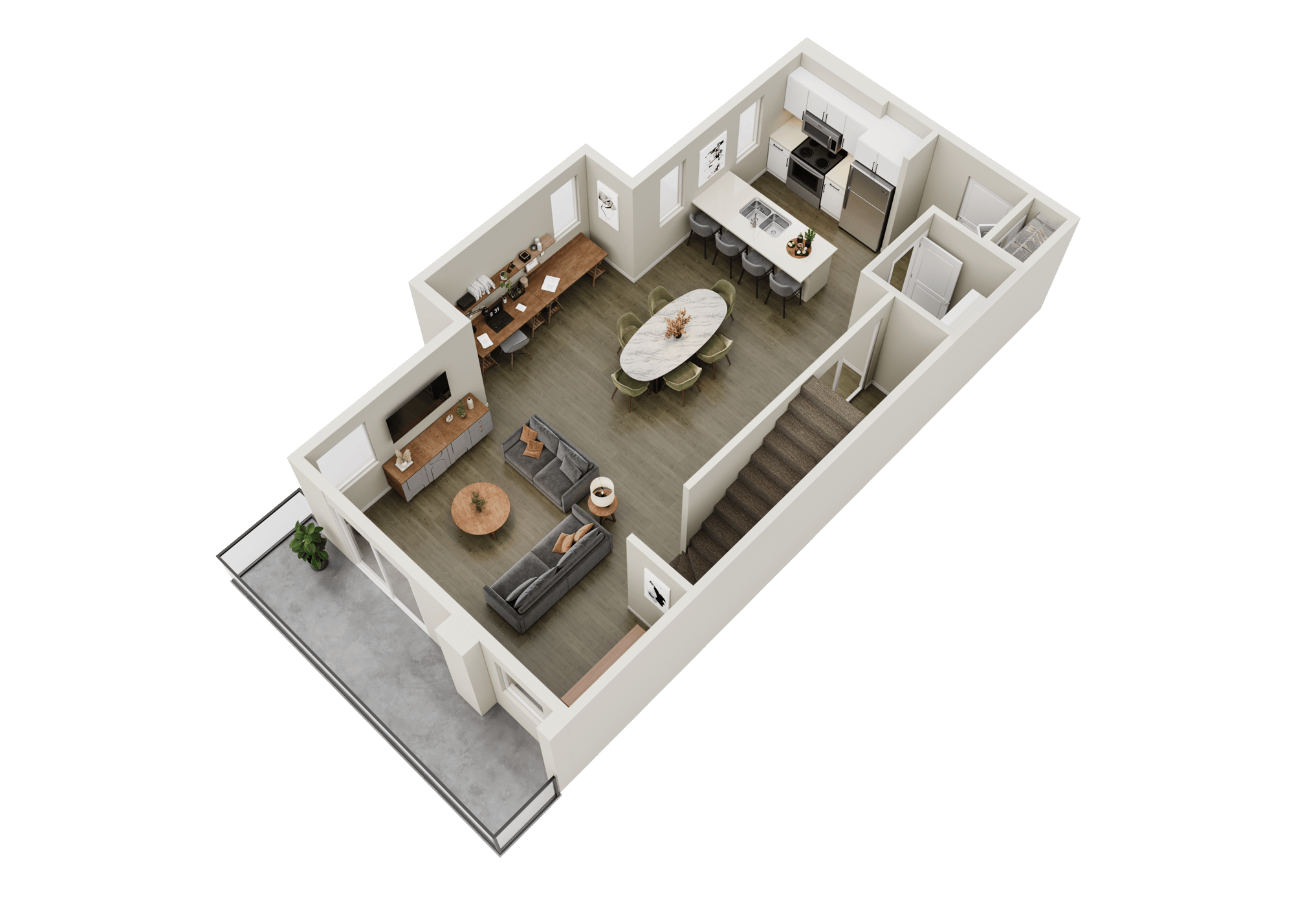 Berkley Unit Type 3_Main Floor plan_revised