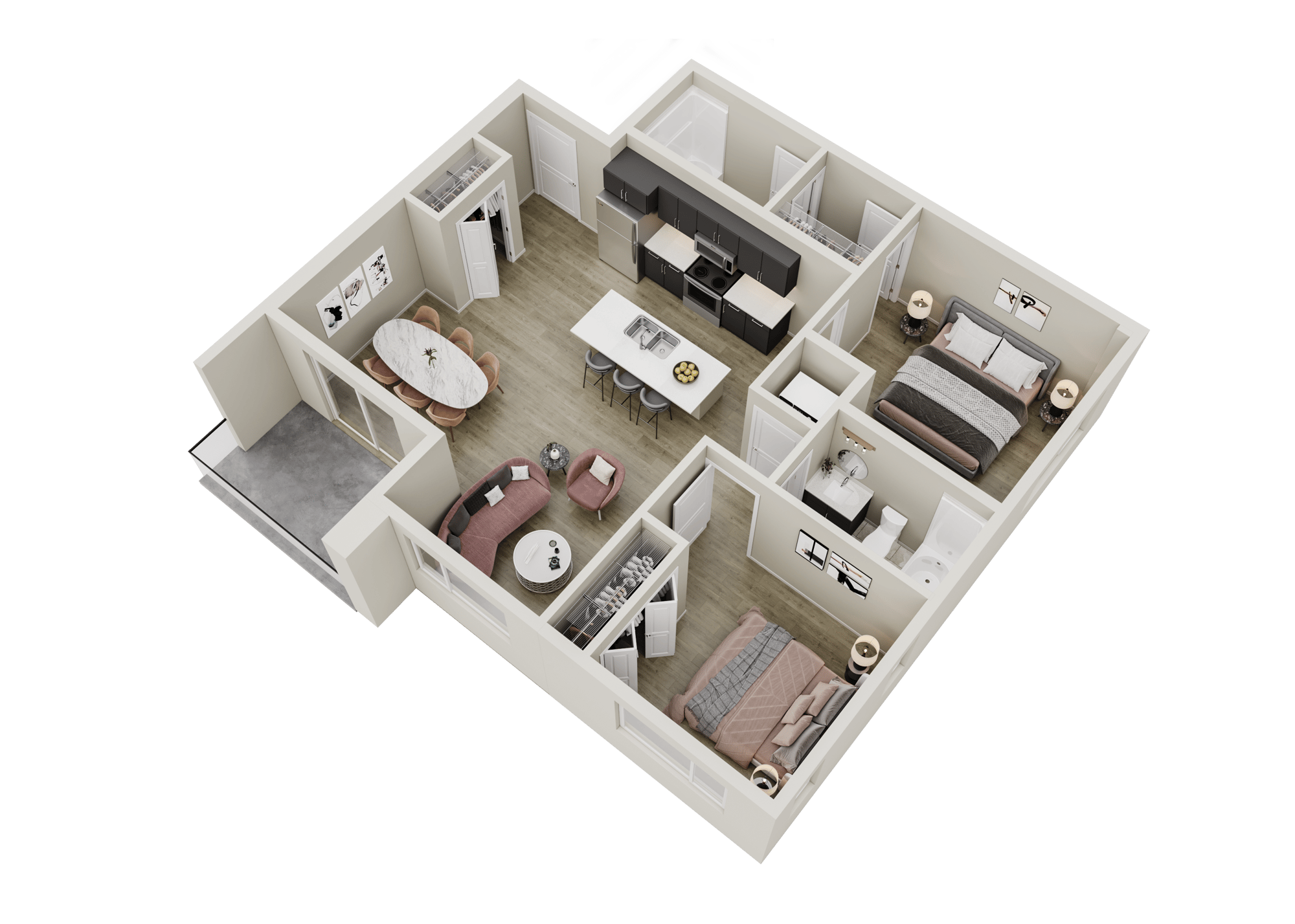 Portage Unit E1_warm palette
