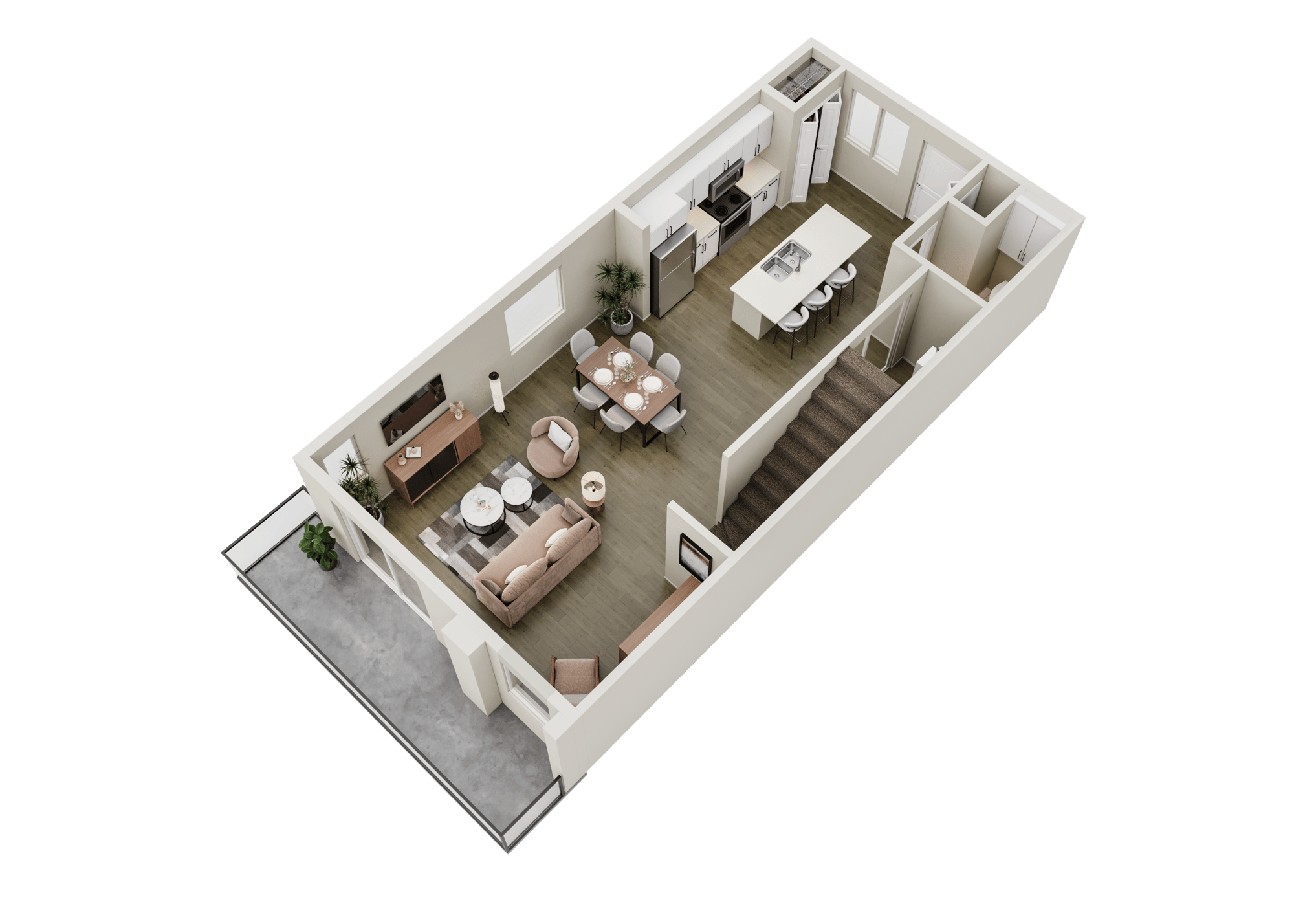 Savile Unit_Type - 1 main floor plan - revised